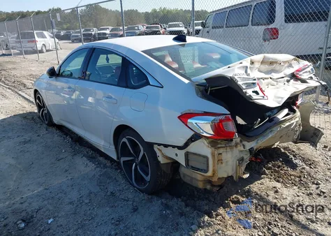 2021 Honda Accord Sport from USA, damaged, VIN 1HGCV1F37MA052992